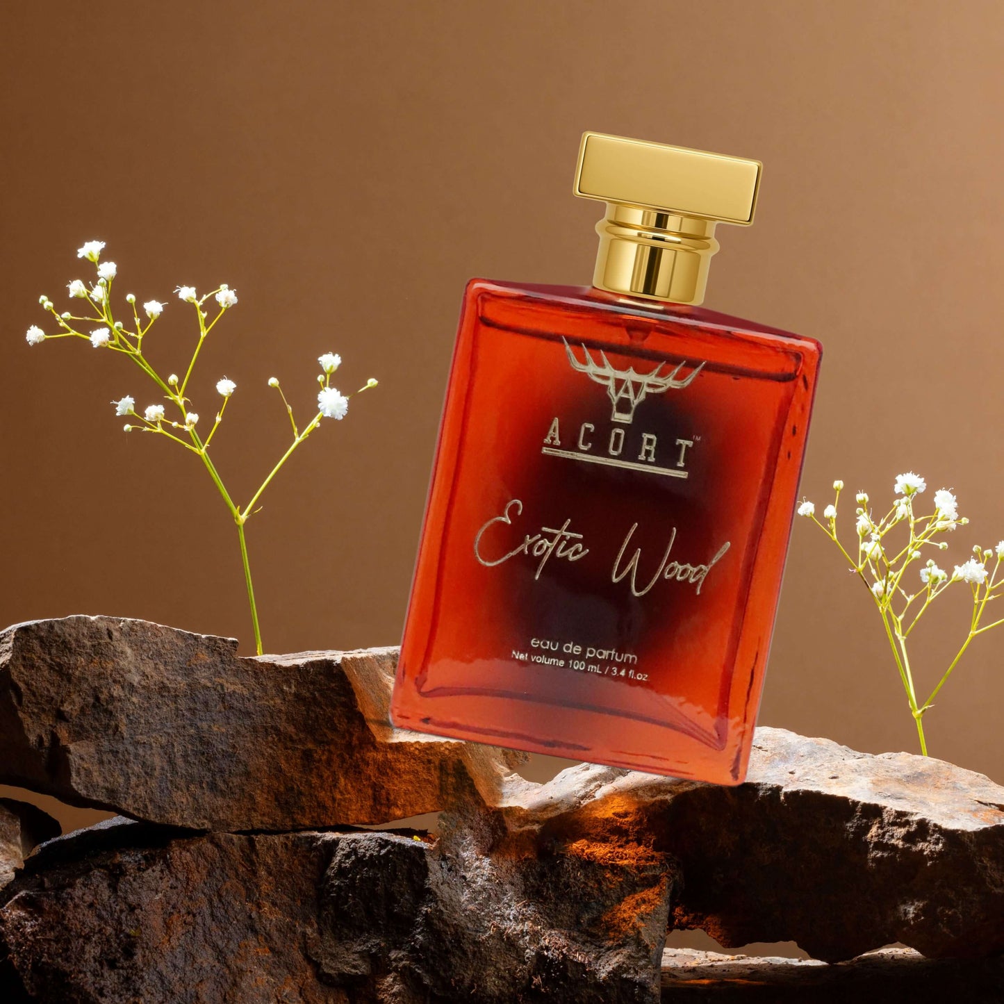 Acort Exotic Wood Eau de Parfum 100ml – Luxurious Unisex Fragrance with Rose & Agarwood