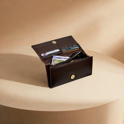 Acrot Women’s Artificial Leather Wallet with 10 Card Slots – Stylish & Durable Clutch Purse