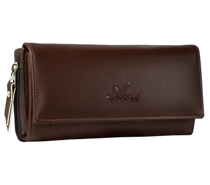 Acrot Women’s Artificial Leather Wallet with 10 Card Slots – Stylish & Durable Clutch Purse